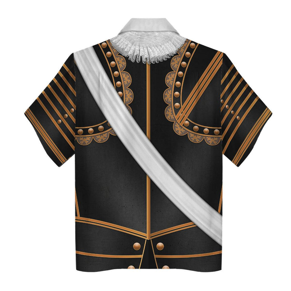 CustomsPig Henry IV of France Armour Costume All Over Print Hoodie Sweatshirt T-Shirt Tracksuit - CustomsPig.com