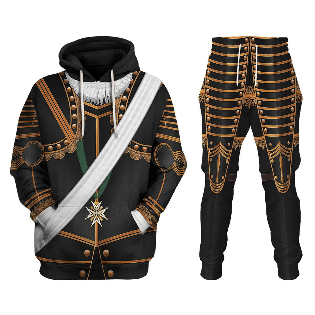 CustomsPig Henry IV of France Armour Costume All Over Print Hoodie Sweatshirt T-Shirt Tracksuit - CustomsPig.com