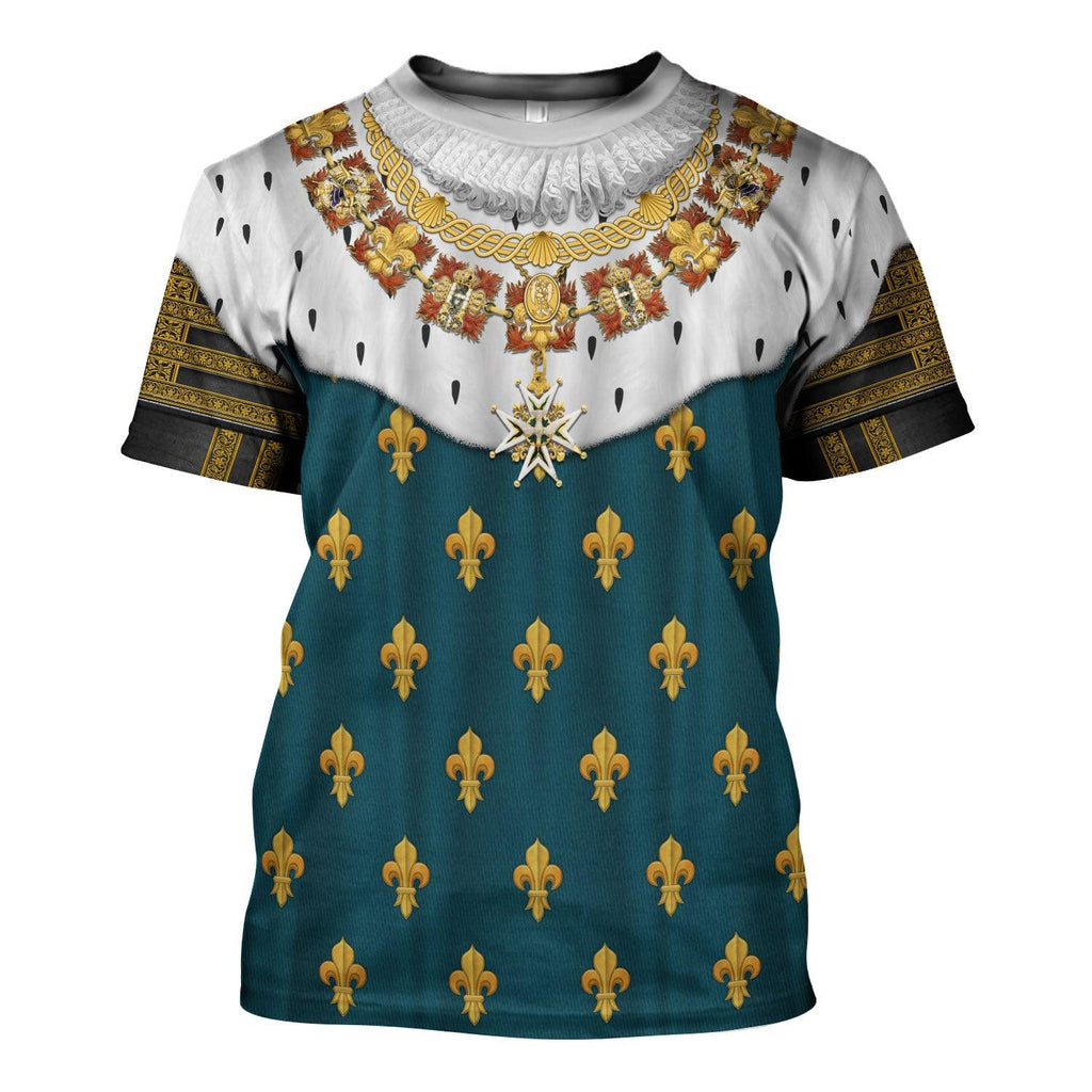 CustomsPig Henry IV of France in Coronation Robes Costume All Over Print Hoodie Sweatshirt T-Shirt Tracksuit - CustomsPig.com