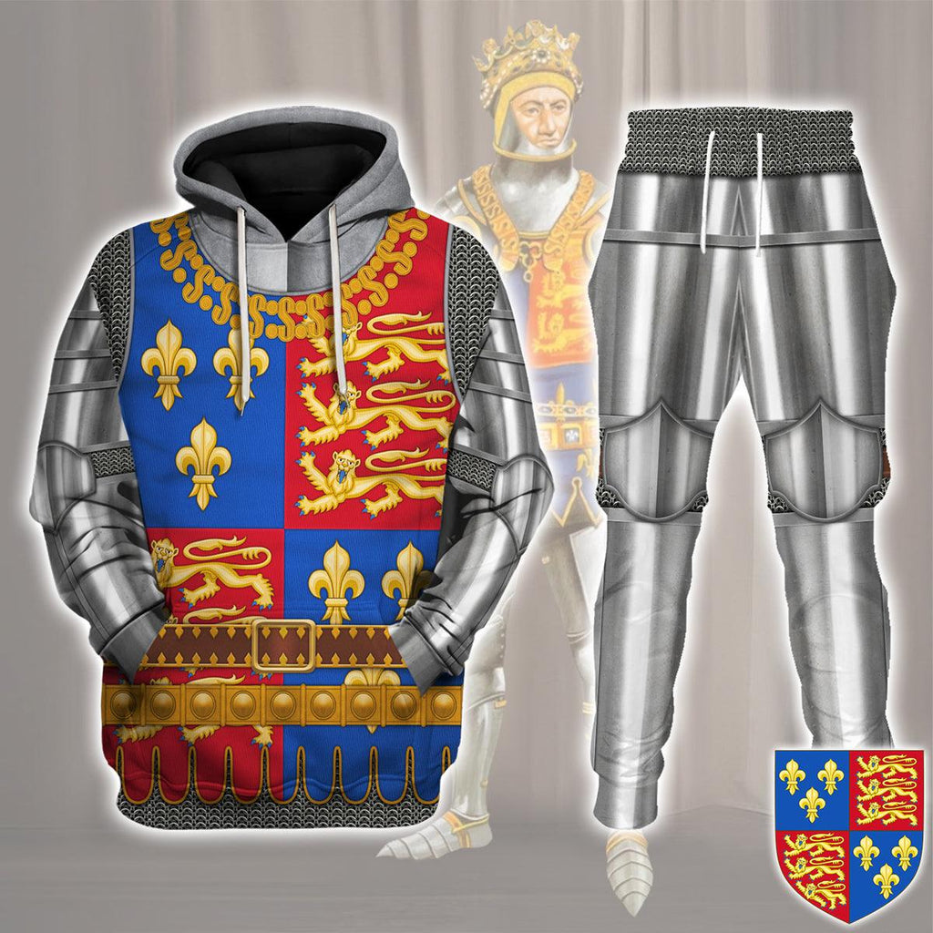 CustomsPig Henry V Amour Knights Costume Hoodie Sweatshirt T-Shirt Sweatpants - CustomsPig.com