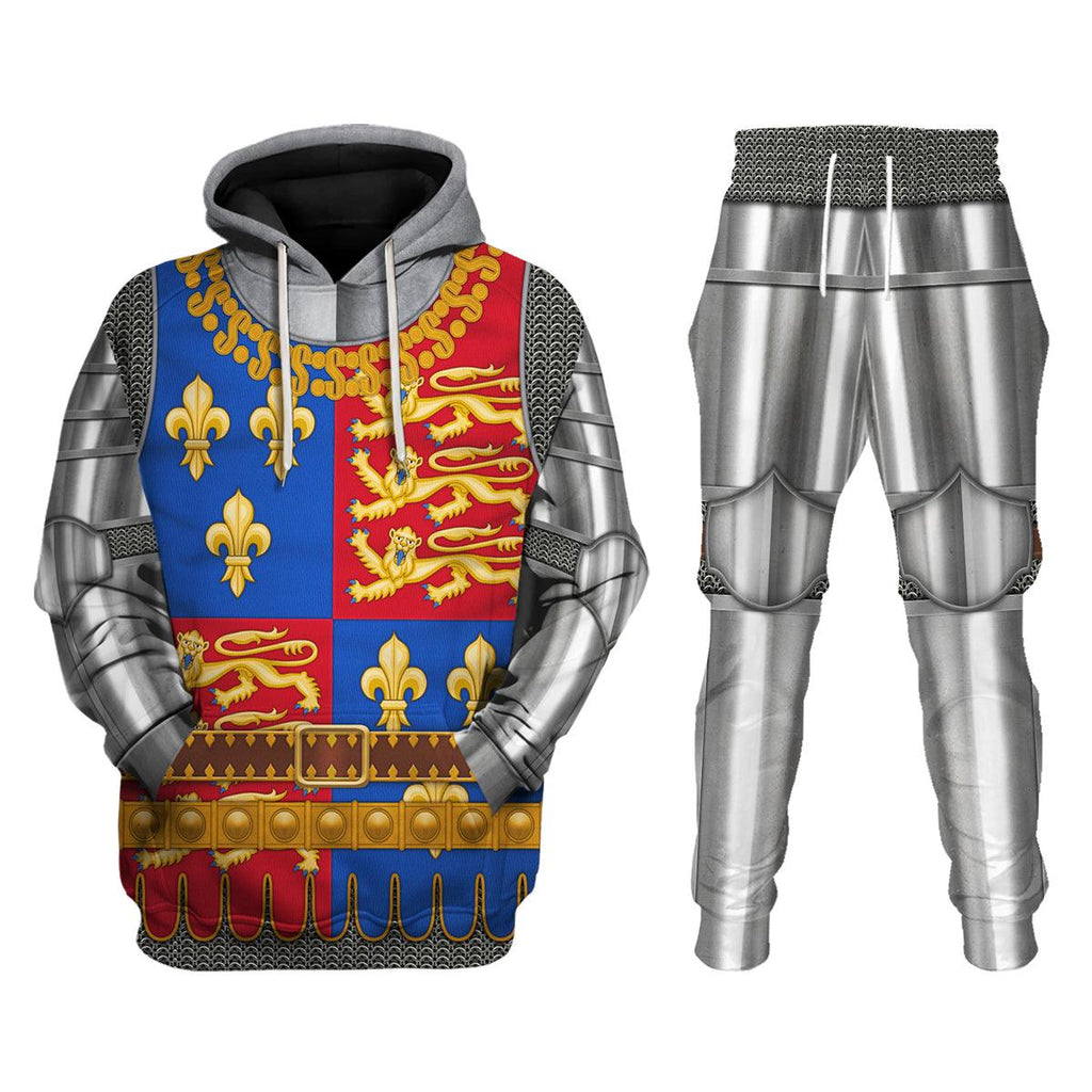 CustomsPig Henry V Amour Knights Costume Hoodie Sweatshirt T-Shirt Sweatpants - CustomsPig.com