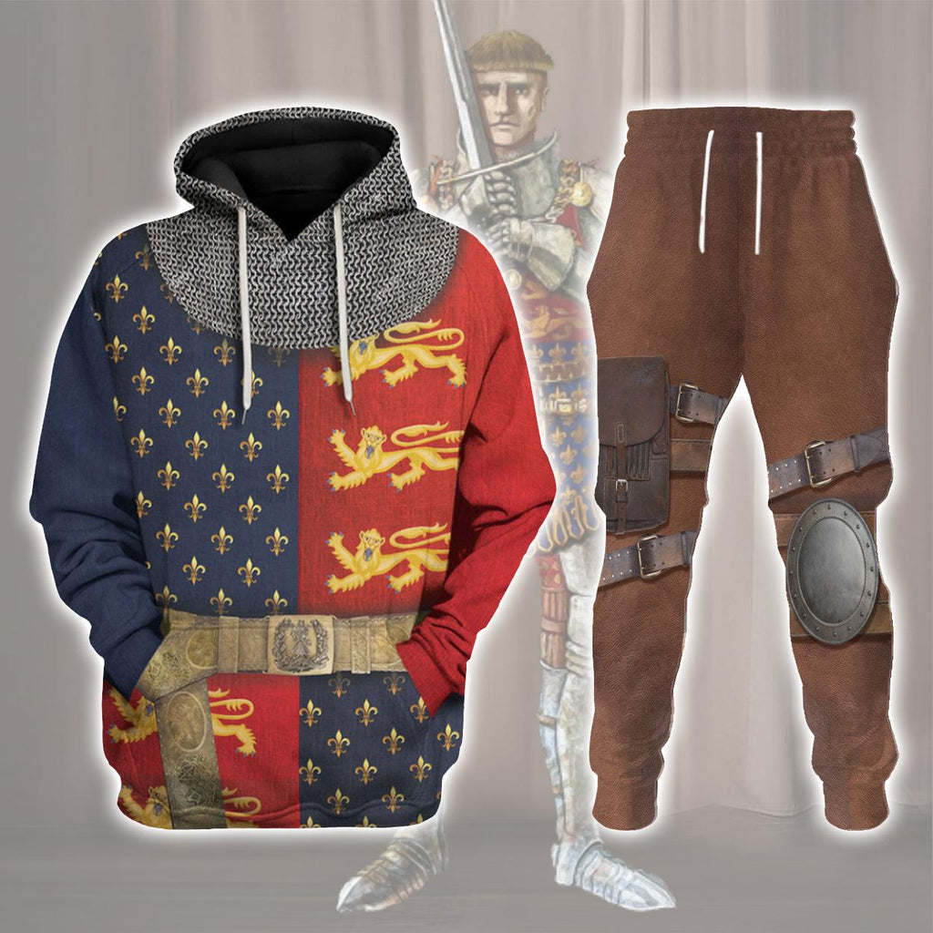 CustomsPig Henry V of England Knight Costume Hoodie Sweatshirt T-Shirt Tracksuit - CustomsPig.com