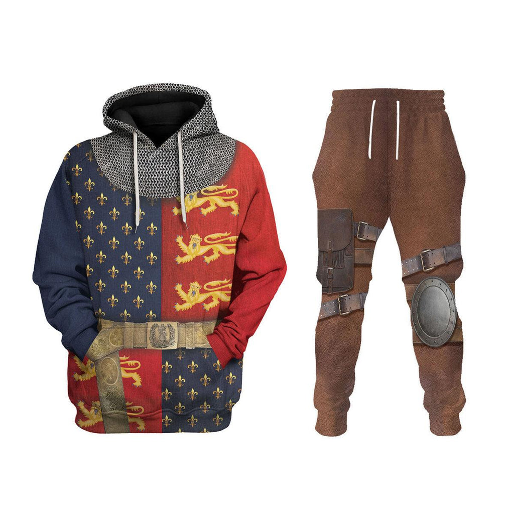 CustomsPig Henry V of England Knight Costume Hoodie Sweatshirt T-Shirt Tracksuit - CustomsPig.com