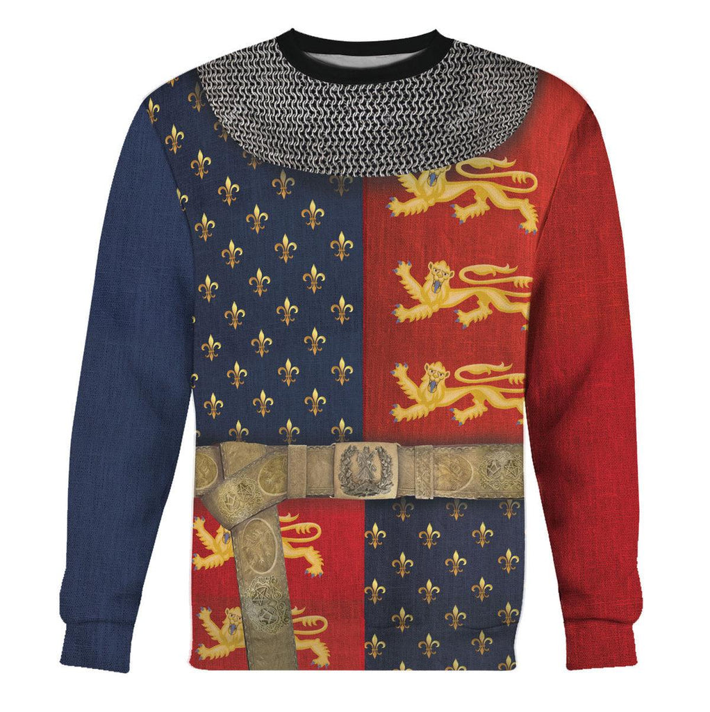 CustomsPig Henry V of England Knight Costume Hoodie Sweatshirt T-Shirt Tracksuit - CustomsPig.com