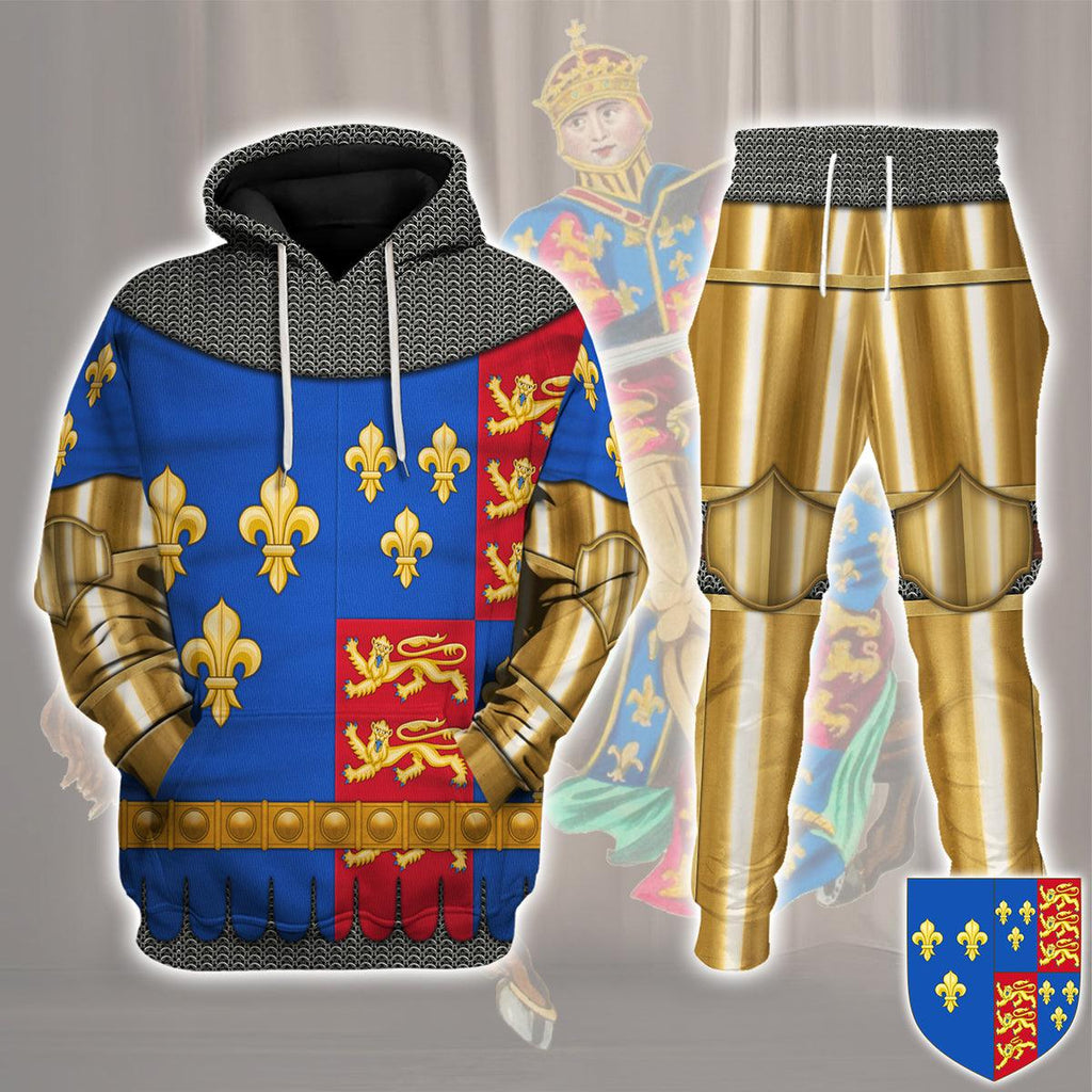 CustomsPig Henry VI Of England Amour Knights Costume Hoodie Sweatshirt T-Shirt Tracksuit - CustomsPig.com