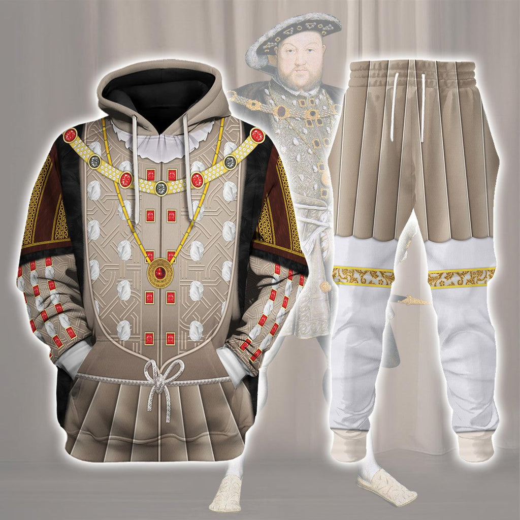 CustomsPig Henry VIII of England Costume Hoodie Sweatshirt T-Shirt Tracksuit - CustomsPig.com