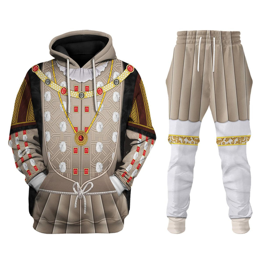 CustomsPig Henry VIII of England Costume Hoodie Sweatshirt T-Shirt Tracksuit - CustomsPig.com