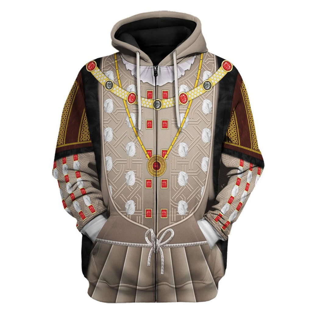 CustomsPig Henry VIII of England Costume Hoodie Sweatshirt T-Shirt Tracksuit - CustomsPig.com