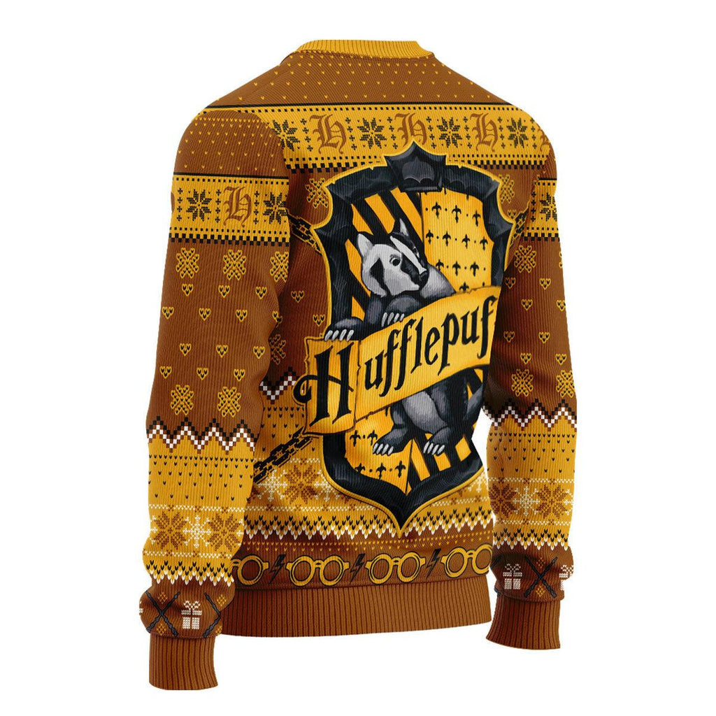 CustomsPig Ho Ho Hufflepuff Christmas Sweater - CustomsPig.com