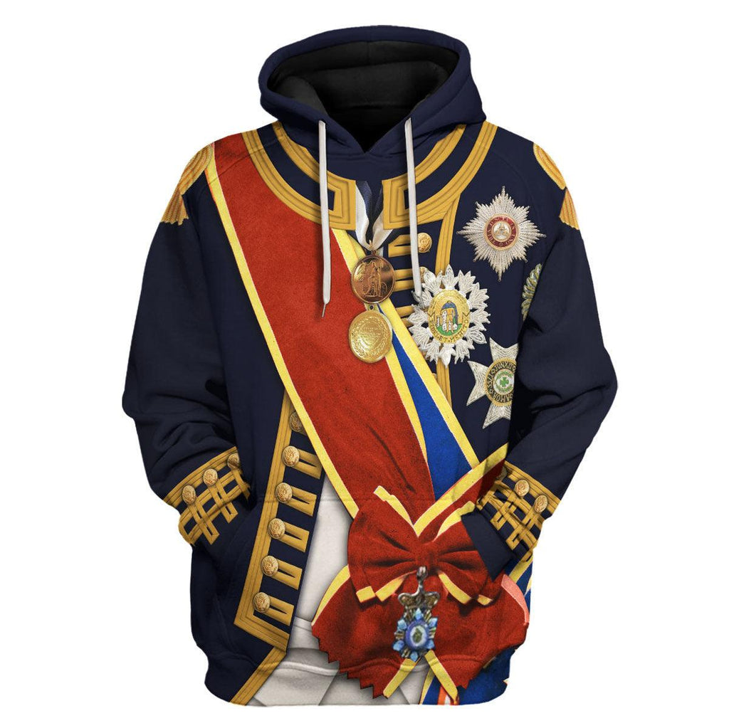 CustomsPig Horatio Nelson 1st Viscount Nelson Navy Sailor Costume Hoodie Sweatshirt T-Shirt Tracksuit - CustomsPig.com