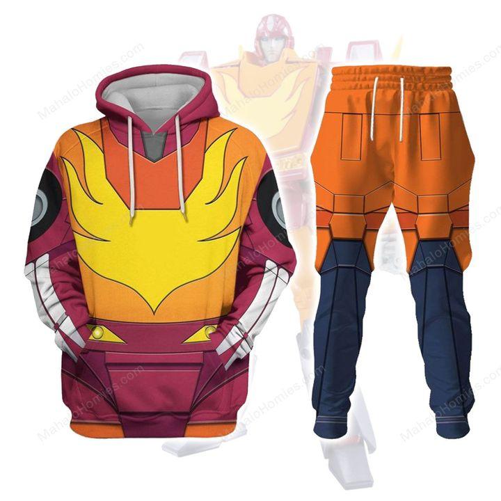  CustomsPig Hot Rodimus Costume Cosplay Hoodie Tracksuit -  CustomsPig