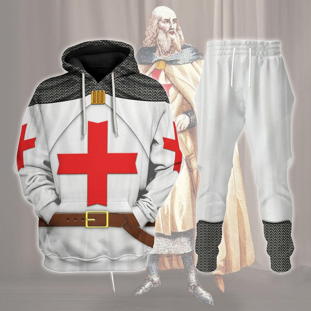  CustomsPig Hugues de Payens Costume Hoodie Sweatshirt T-Shirt Tracksuit -  CustomsPig.com