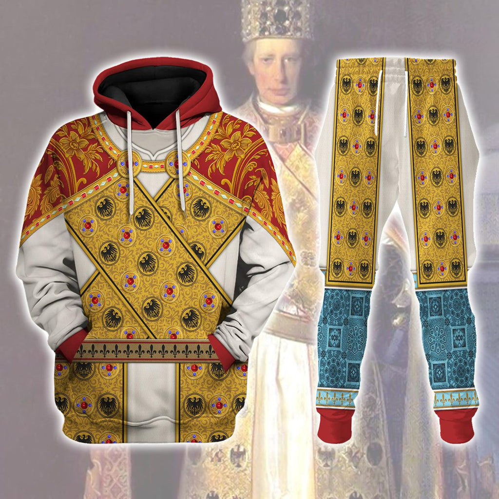 CustomsPig Imperial Dress of Holy Roman Emperor Costume Hoodie Sweatshirt T-Shirt Tracksuit - CustomsPig.com