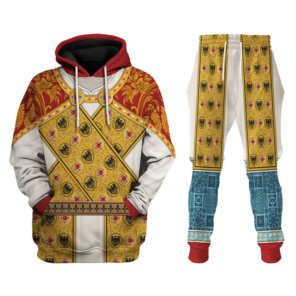 CustomsPig Imperial Dress of Holy Roman Emperor Costume Hoodie Sweatshirt T-Shirt Tracksuit - CustomsPig.com