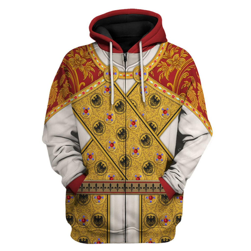 CustomsPig Imperial Dress of Holy Roman Emperor Costume Hoodie Sweatshirt T-Shirt Tracksuit - CustomsPig.com