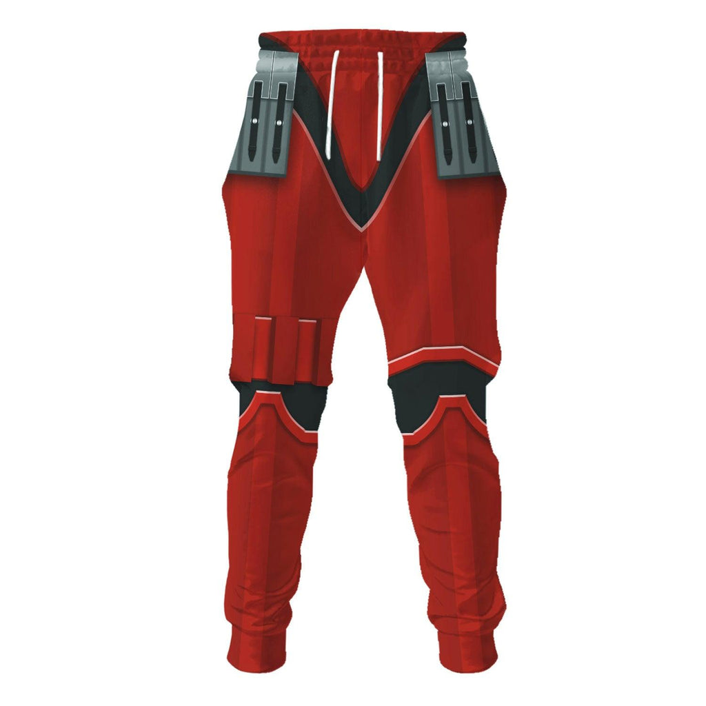 CustomsPig Imprerial Crimson Stormtrooper Costume Hoodie Sweatshirt T-Shirt Sweatpants - CustomsPig.com