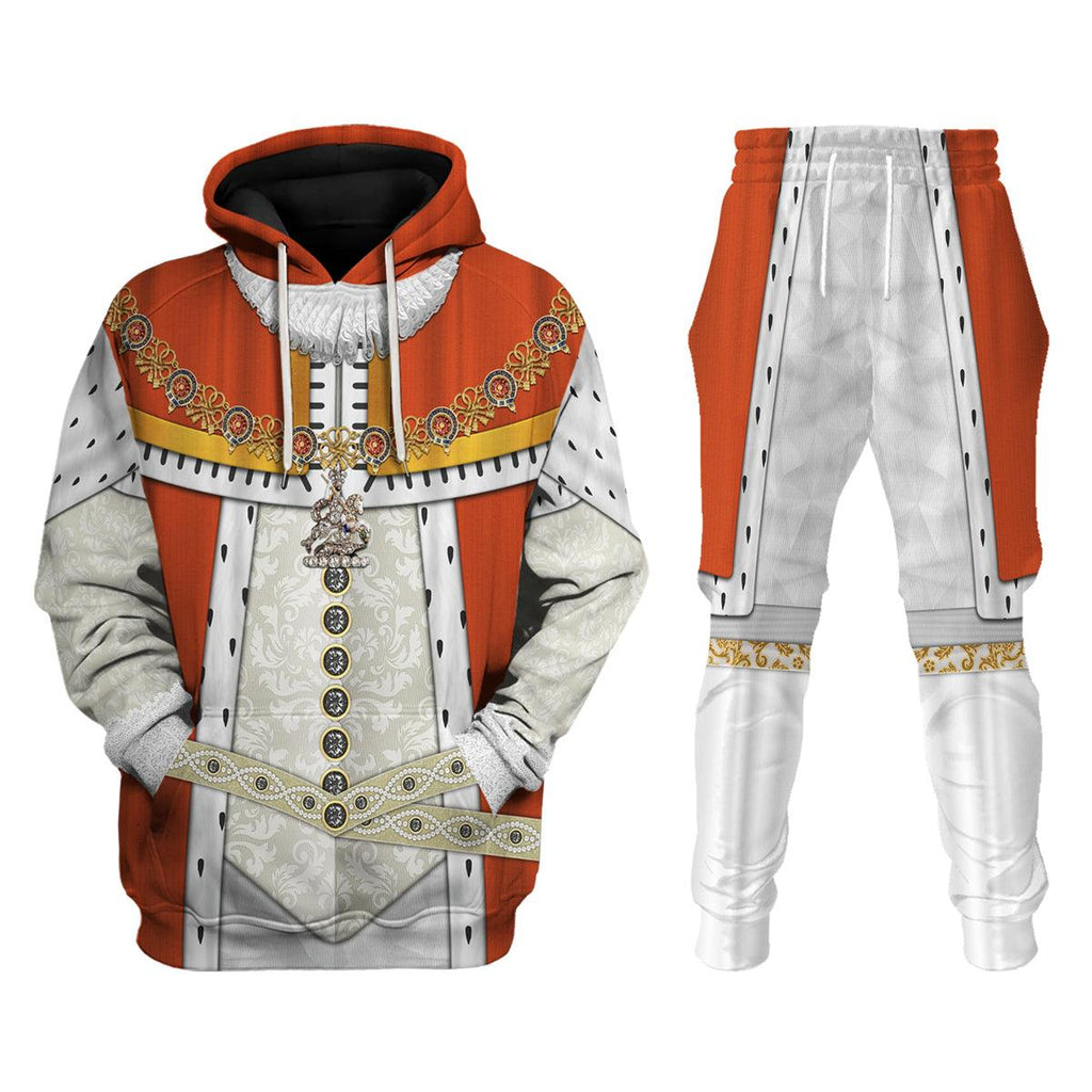 CustomsPig James I of England Costume Hoodie Sweatshirt T-Shirt Tracksuit - CustomsPig.com