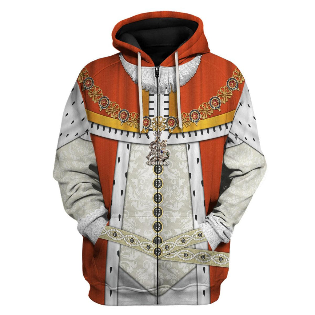 CustomsPig James I of England Costume Hoodie Sweatshirt T-Shirt Tracksuit - CustomsPig.com