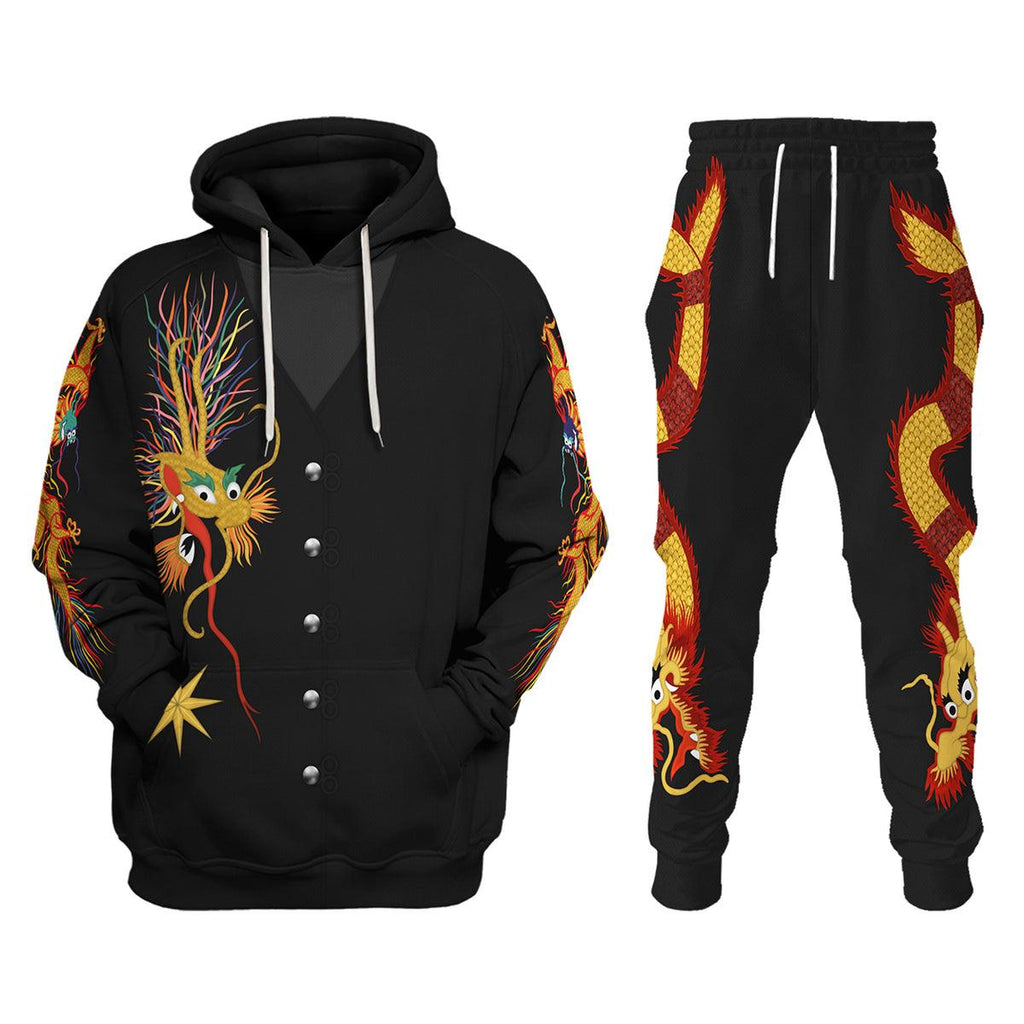 CustomsPig Jimmy Page Dragon Suit Costume Hoodie Sweatshirt T-Shirt Tracksuit - CustomsPig.com