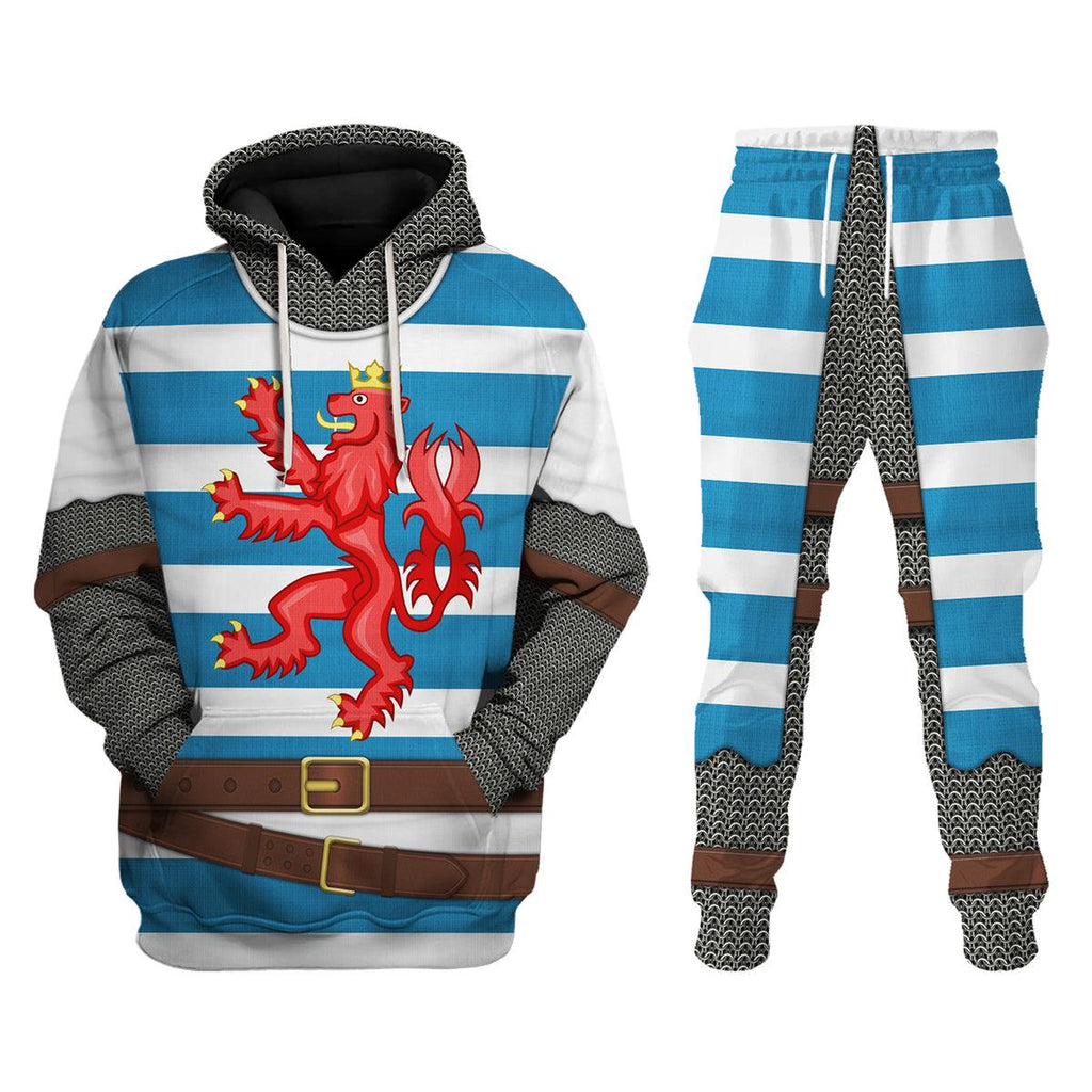 CustomsPig John of Bohemia Knight Costume Hoodie Sweatshirt T-Shirt Tracksuit - CustomsPig.com