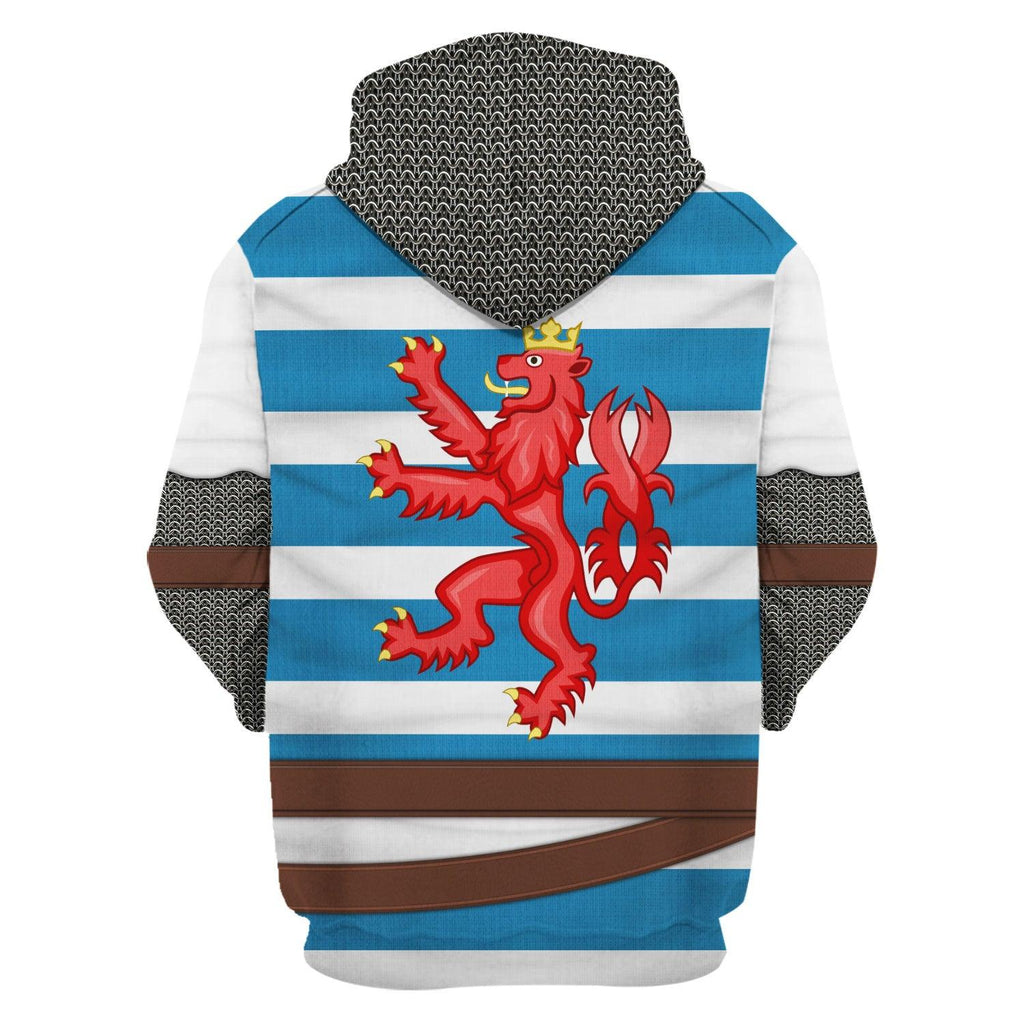 CustomsPig John of Bohemia Knight Costume Hoodie Sweatshirt T-Shirt Tracksuit - CustomsPig.com