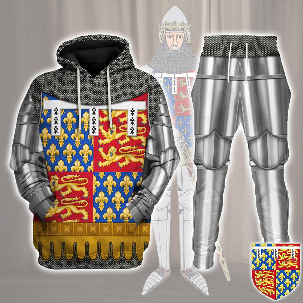 CustomsPig John of Gaunt, Duke of Lancaster Amour Knights Costume Hoodie Sweatshirt T-Shirt Tracksuit - CustomsPig.com