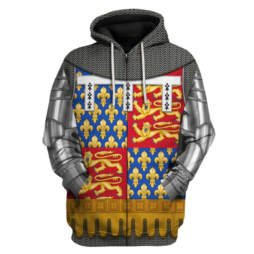 CustomsPig John of Gaunt, Duke of Lancaster Amour Knights Costume Hoodie Sweatshirt T-Shirt Tracksuit - CustomsPig.com