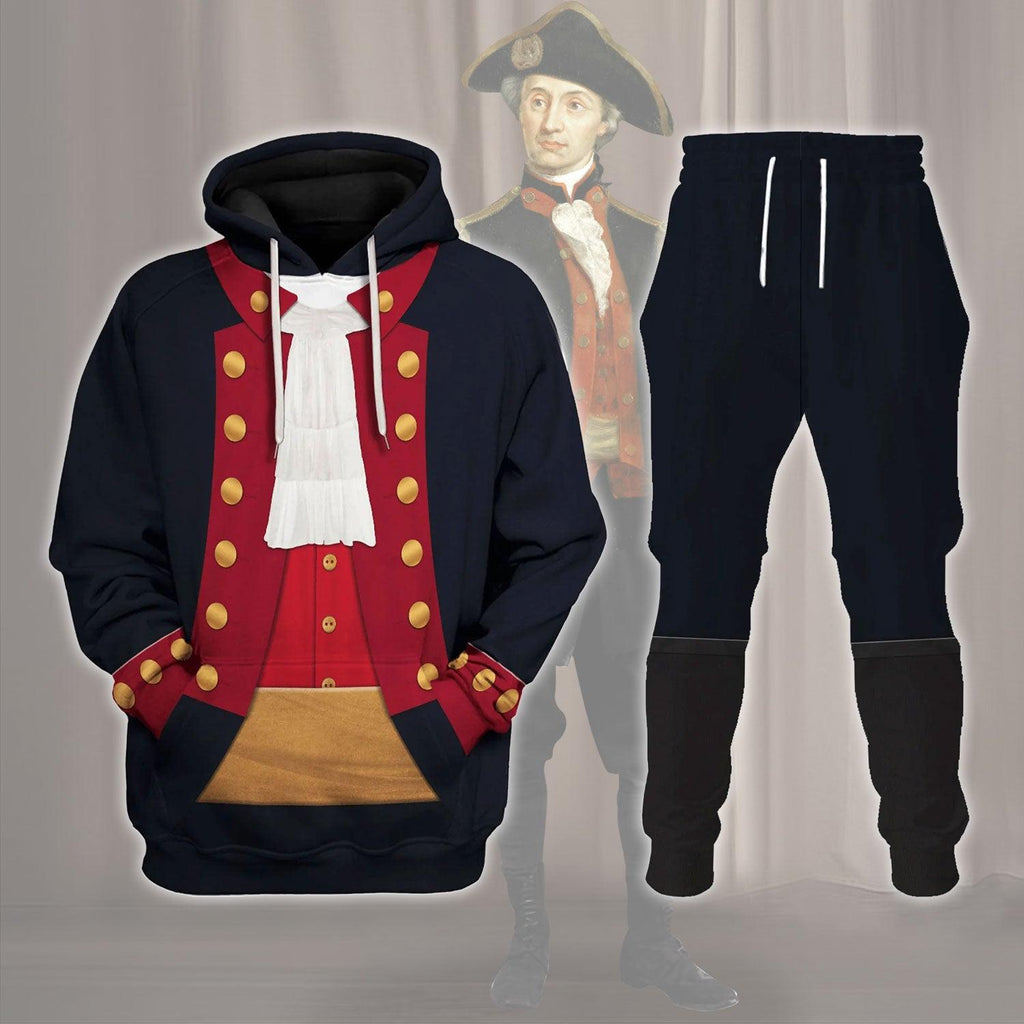  CustomsPig John Paul Jones Revolutionary War Costume Hoodie Sweatshirt T-Shirt Tracksuit -  CustomsPig.com