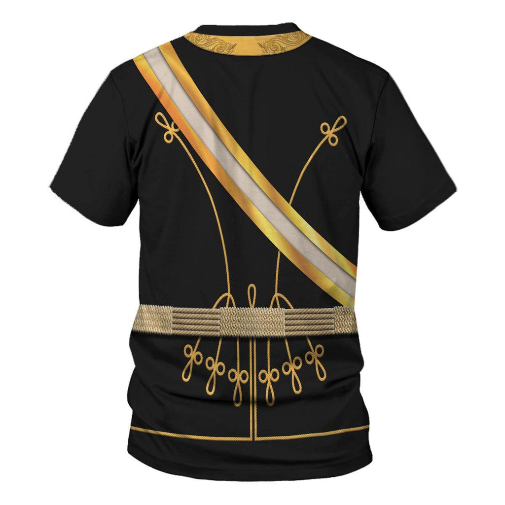 CustomsPig Kaiser Wilhelm I in a Hussar's Uniform German Emperor Costume Hoodie Sweatshirt T-Shirt Tracksuit - CustomsPig.com