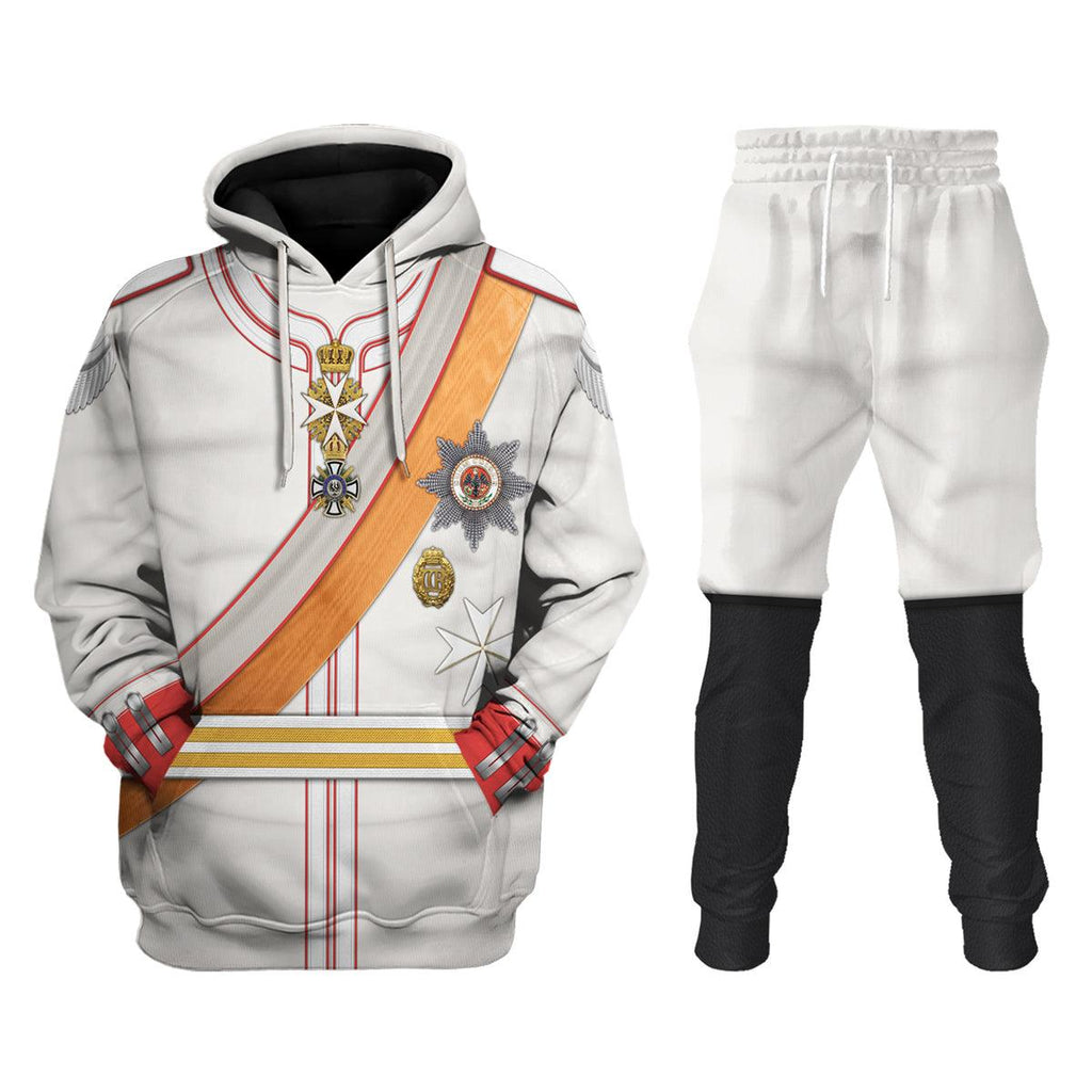 CustomsPig Kaiser Wilhelm II 1910 Uniform Costume Hoodie Sweatshirt T-Shirt Tracksuit - CustomsPig.com