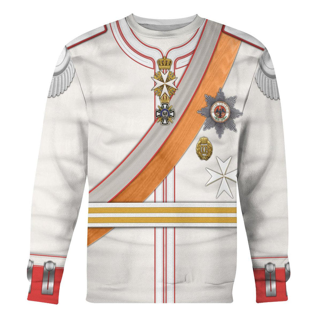 CustomsPig Kaiser Wilhelm II 1910 Uniform Costume Hoodie Sweatshirt T-Shirt Tracksuit - CustomsPig.com