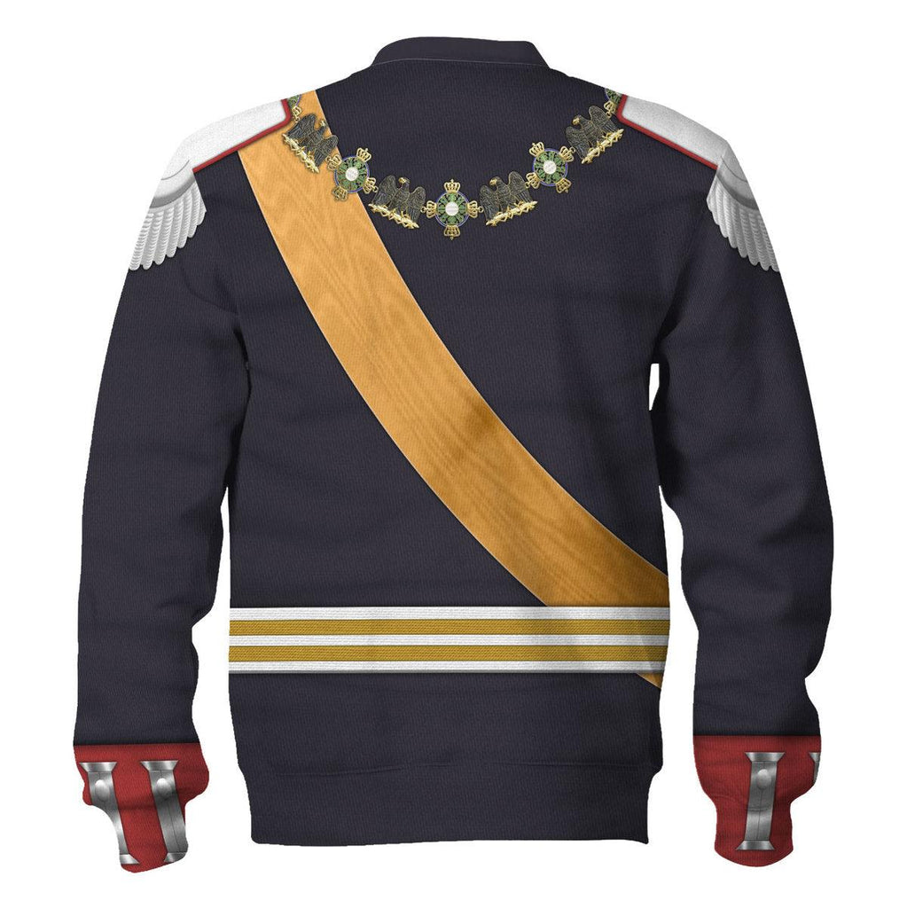 CustomsPig Kaiser Wilhelm II Gala Uniform with Degen German Empire Costume Hoodie Sweatshirt T-Shirt Tracksuit - CustomsPig.com