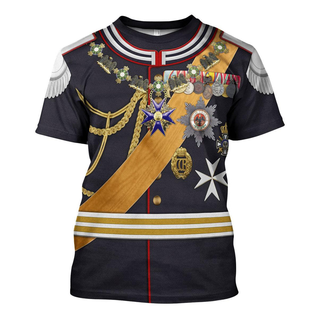 CustomsPig Kaiser Wilhelm II Gala Uniform with Degen German Empire Costume Hoodie Sweatshirt T-Shirt Tracksuit - CustomsPig.com