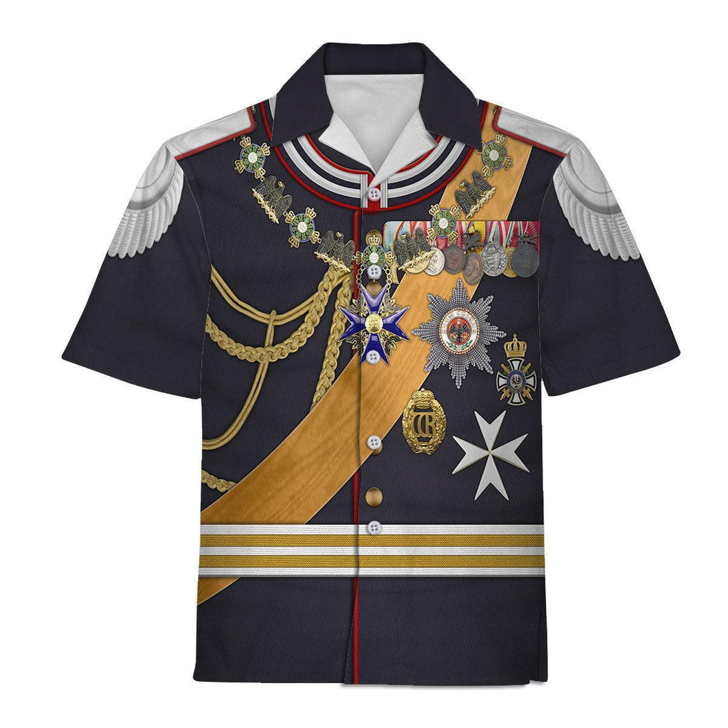 CustomsPig Kaiser Wilhelm II Gala Uniform with Degen German Empire Costume Hoodie Sweatshirt T-Shirt Tracksuit - CustomsPig.com