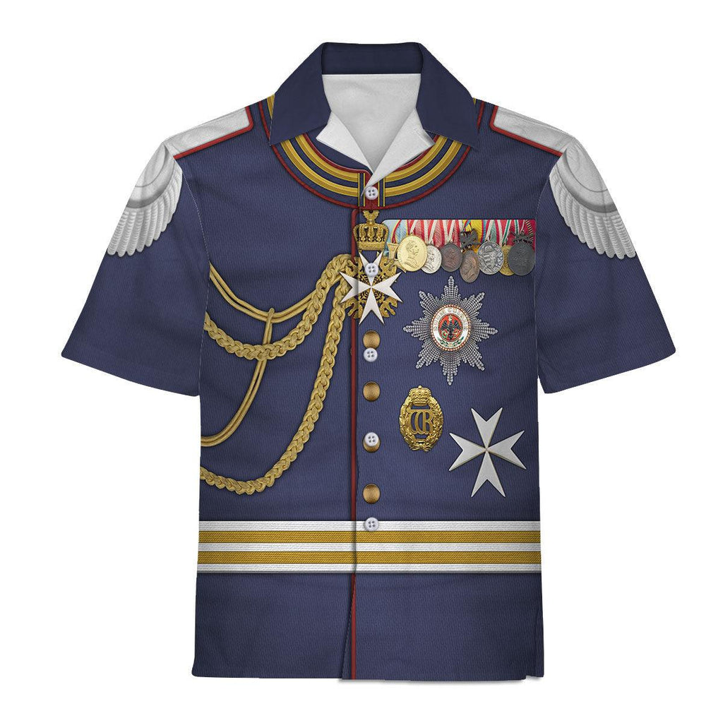 CustomsPig Kaiser Wilhelm II Military Uniform German Emperor Costume Hoodie Sweatshirt T-Shirt Tracksuit - CustomsPig.com