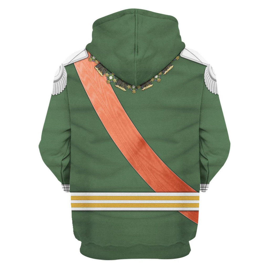 CustomsPig Kaiser Wilhelm II Uniform Dreifarbendruck Costume Hoodie Sweatshirt T-Shirt Tracksuit - CustomsPig.com