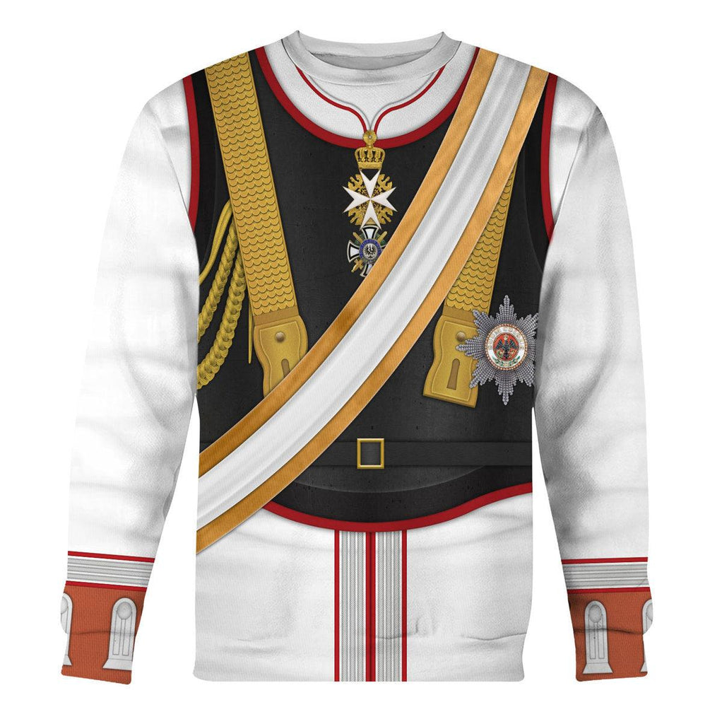 CustomsPig Kaiser Wilhelm II Uniform Garde du German Emperor Costume Hoodie Sweatshirt T-Shirt Tracksuit - CustomsPig.com