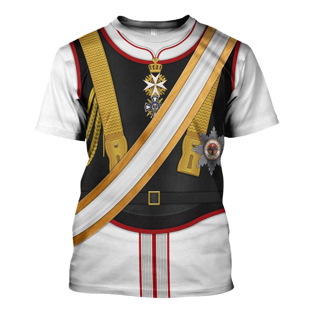 CustomsPig Kaiser Wilhelm II Uniform Garde du German Emperor Costume Hoodie Sweatshirt T-Shirt Tracksuit - CustomsPig.com