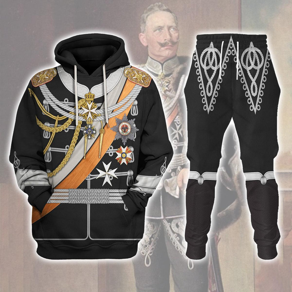 CustomsPig Kaiser Wilhelm II Uniform German Emperor & King of Prussia Costume Hoodie Sweatshirt T-Shirt Tracksuit - CustomsPig.com