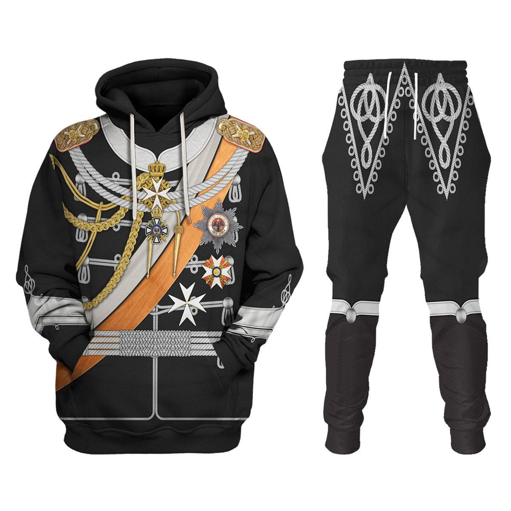 CustomsPig Kaiser Wilhelm II Uniform German Emperor & King of Prussia Costume Hoodie Sweatshirt T-Shirt Tracksuit - CustomsPig.com