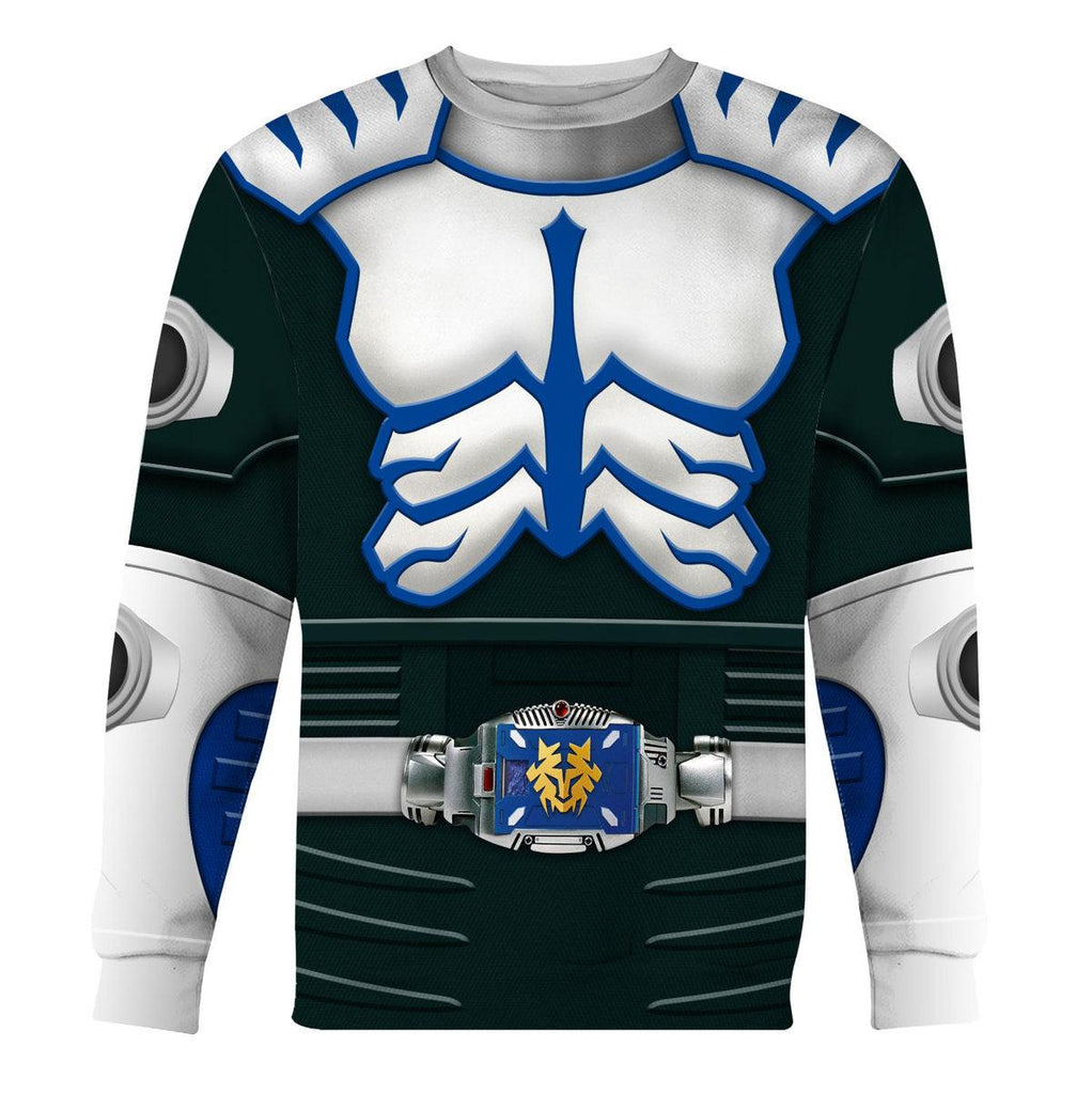 CustomsPig Kamen Rider Axe Cosplay Costumes Hoodie T-shirt Sweatpants Cosplay - DucG