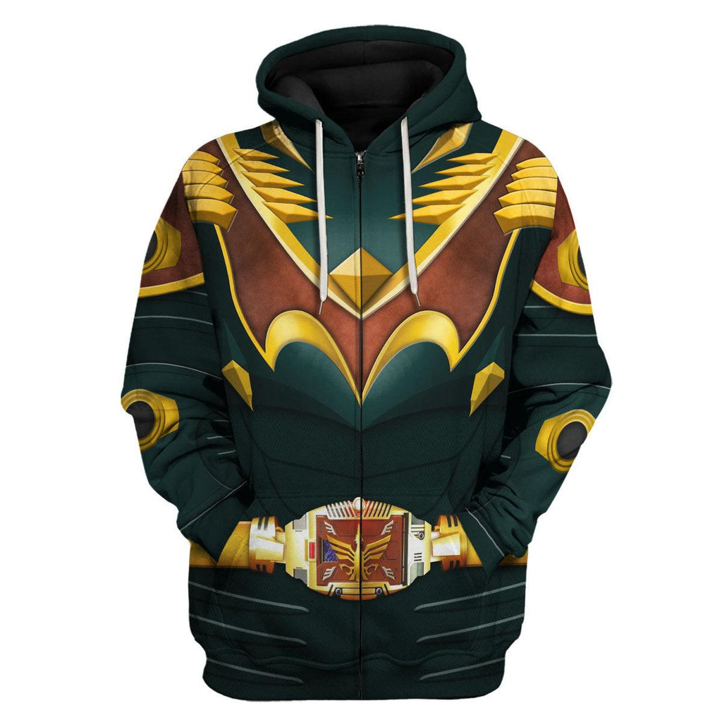 CustomsPig Kamen Rider Wrath Cosplay Costumes Hoodie T-shirt Sweatpants Cosplay - DucG