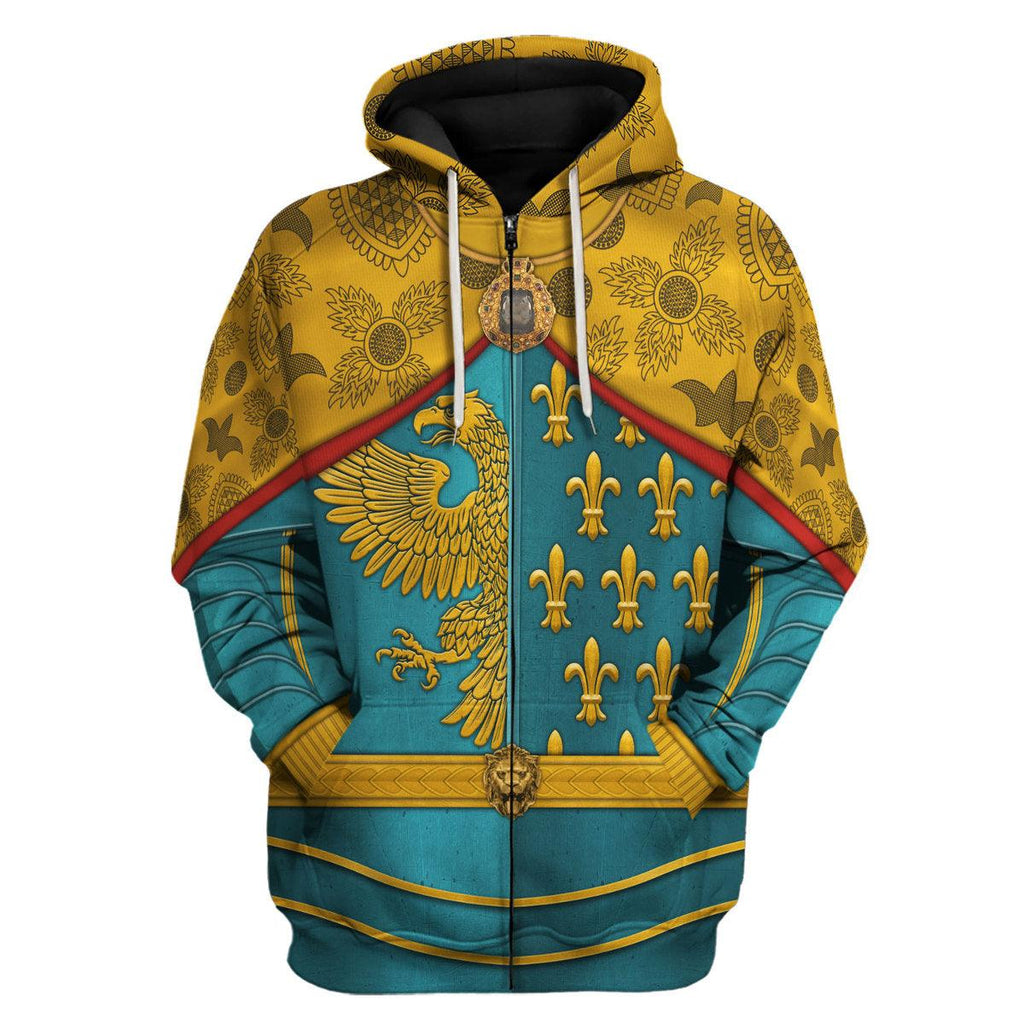 CustomsPig Karl I Charlemagne Holy Roman Emperor Costume Hoodie Sweatshirt T-Shirt Tracksuit - CustomsPig.com