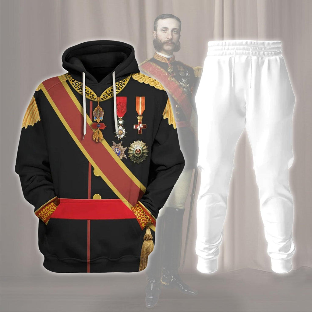  CustomsPig King Alfonso XII Of Spain Costume Hoodie Sweatshirt T-Shirt Tracksuit -  CustomsPig.com