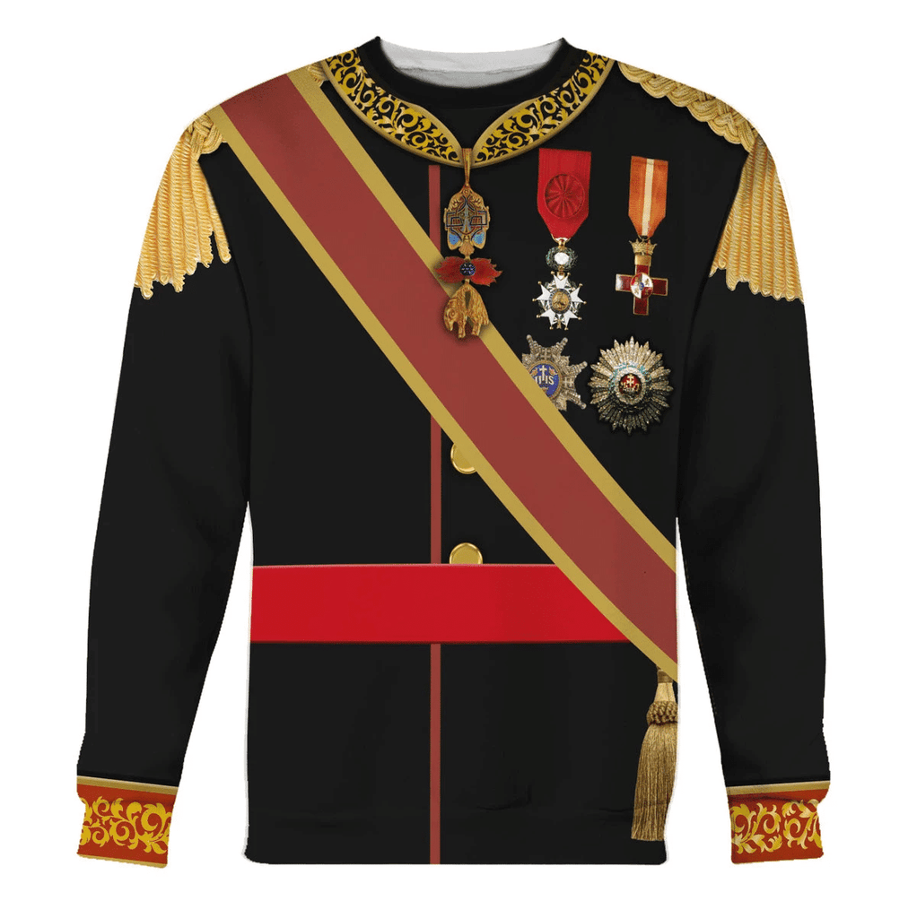  CustomsPig King Alfonso XII Of Spain Costume Hoodie Sweatshirt T-Shirt Tracksuit -  CustomsPig.com