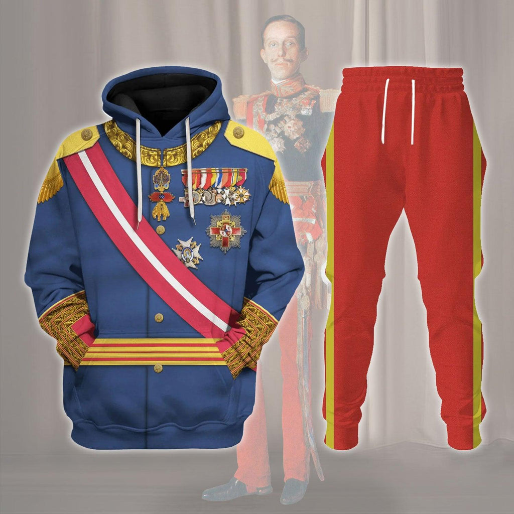  CustomsPig King Alfonso XIII King Of Spain Costume Hoodie Sweatshirt T-Shirt Tracksuit -  CustomsPig.com