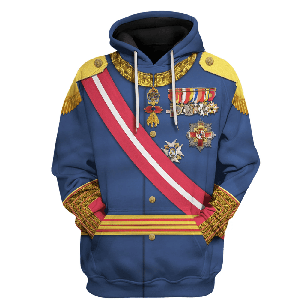  CustomsPig King Alfonso XIII King Of Spain Costume Hoodie Sweatshirt T-Shirt Tracksuit -  CustomsPig.com