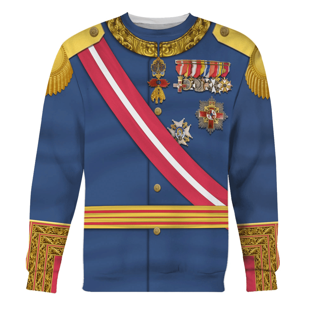  CustomsPig King Alfonso XIII King Of Spain Costume Hoodie Sweatshirt T-Shirt Tracksuit -  CustomsPig.com