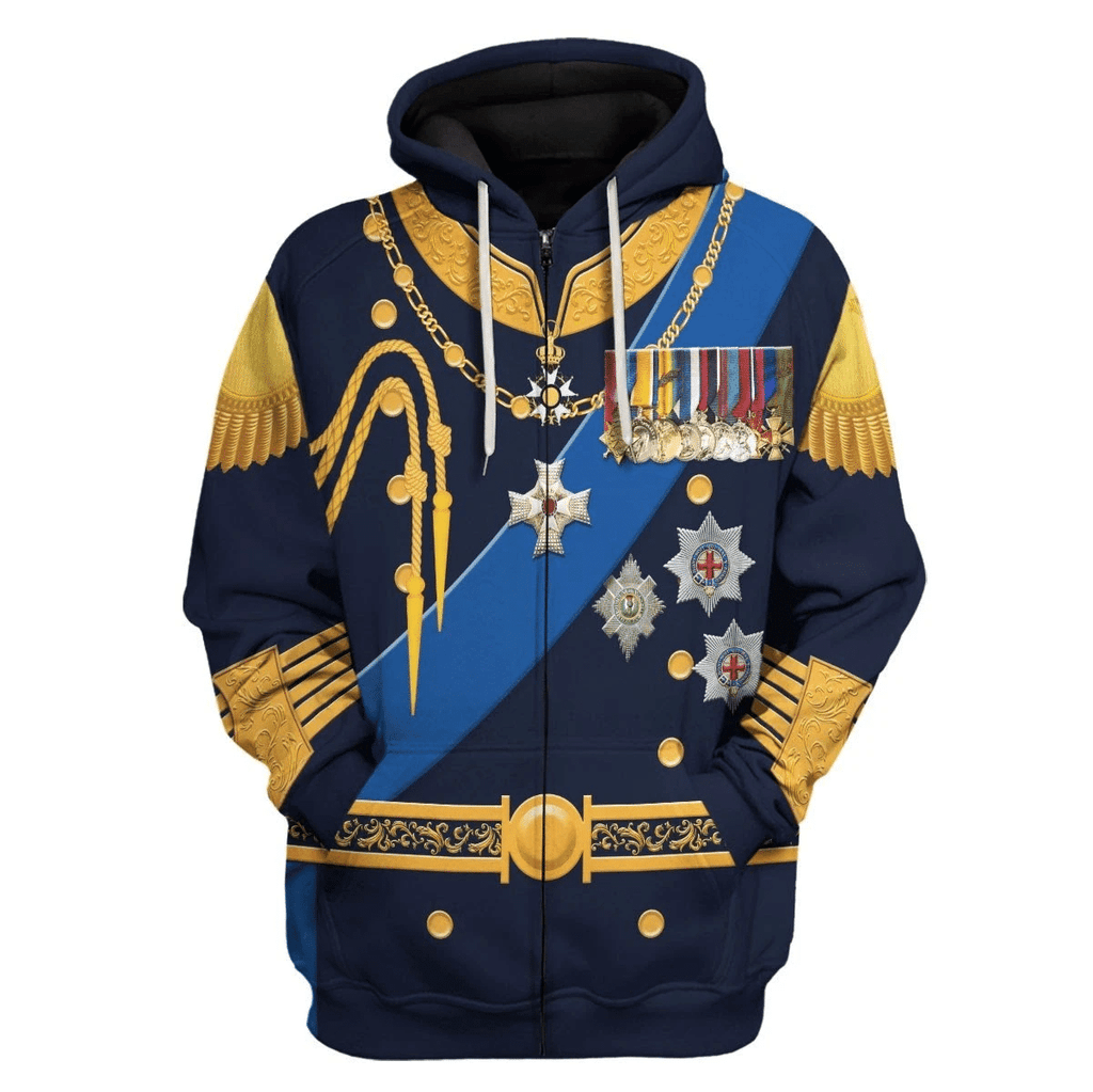  CustomsPig King George VI King of United Kingdom Costume Hoodie Sweatshirt T-Shirt Tracksuit -  CustomsPig.com