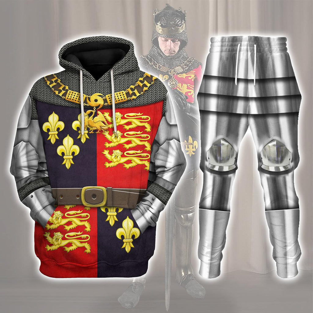 CustomsPig King Henry V-Battle of Agincourt Knights Costume Hoodie Sweatshirt T-Shirt Tracksuit - CustomsPig.com